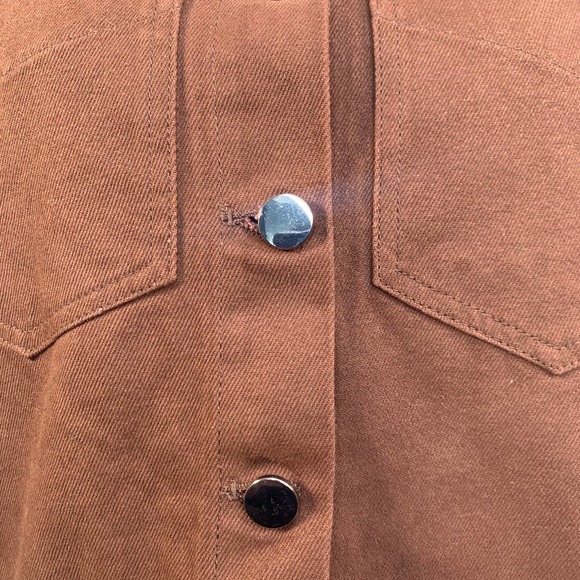 LPA the Label Kyla Denim Jacket Espresso Brown - Picture 4 of 12